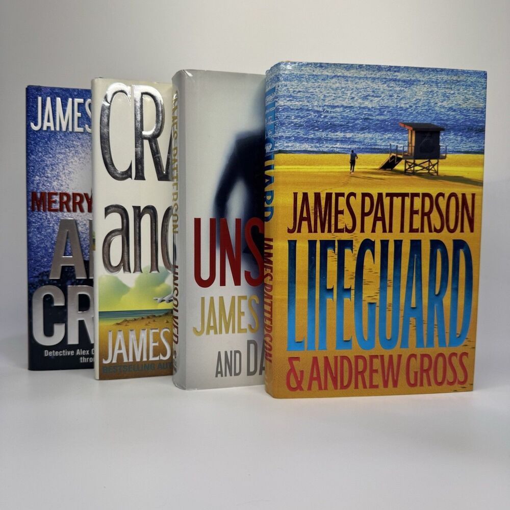 James Patterson Lot of 4 Hardcover Books All First Edition Great Condition